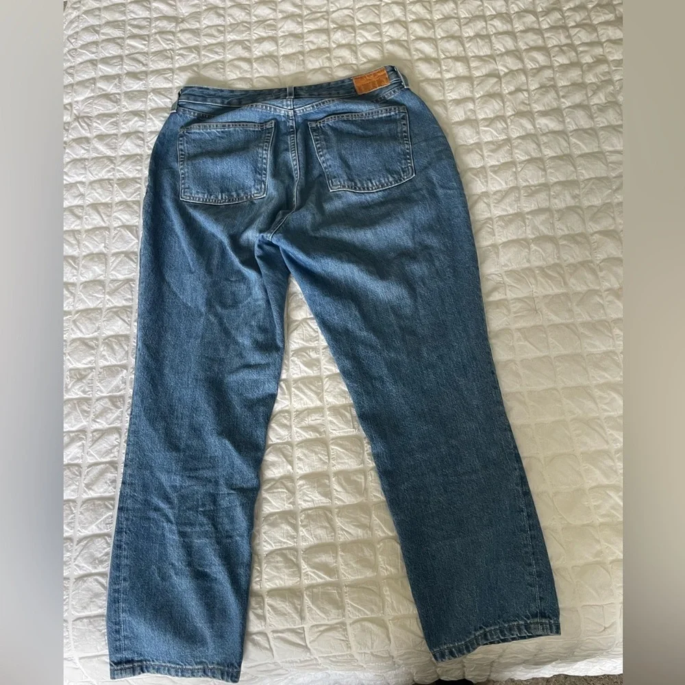 Everlane 90’s Curvy Cheeky Blue Straight Leg Women's Jeans - Picture 13 of 13